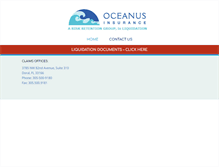 Tablet Screenshot of oceanusinsurance.com